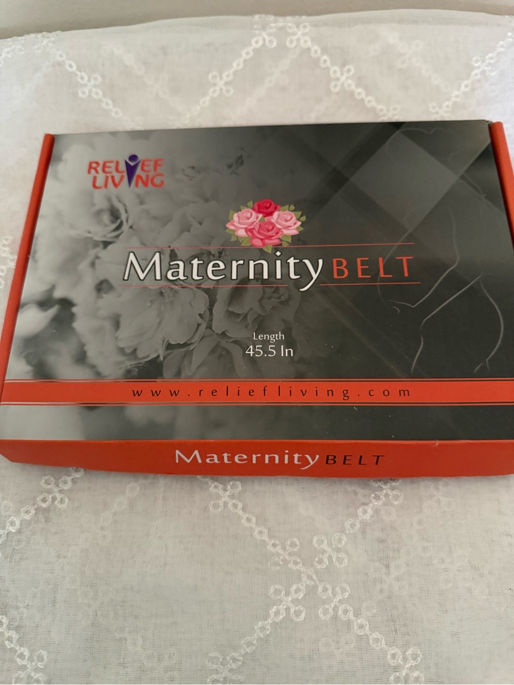 RelieF Living Maternity Belt - Black & Orange Box
